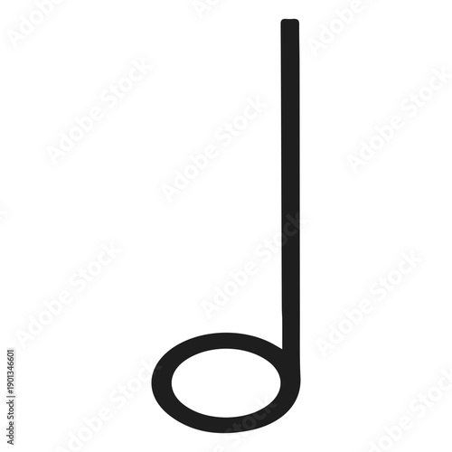 Half note isolated