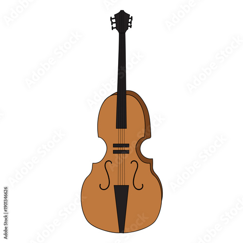 Cello violoncello musical instrument doodle