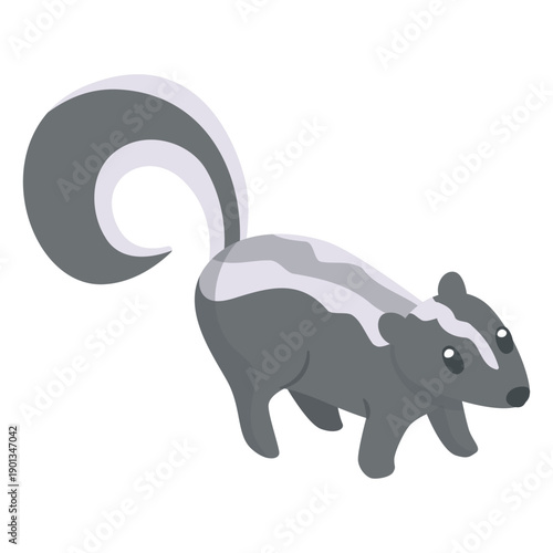Skunk animal cartoon