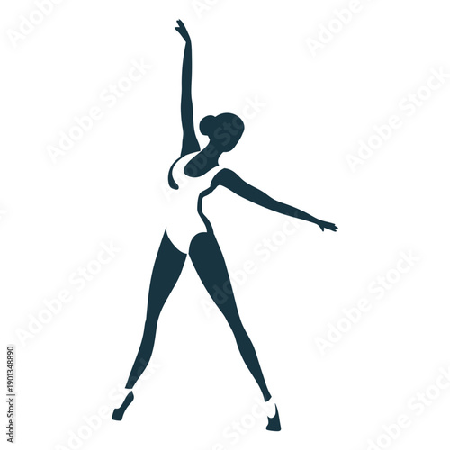 Ballerina tricot ballet dancer pointe shoe posture silhouette ballet