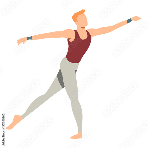 Posture leggins ballet dancer flat ballet