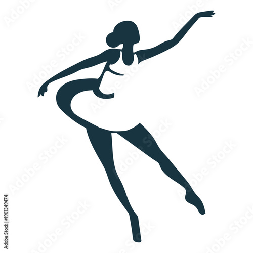 Ballerina ballet dancer pointe shoe posture silhouette ballet