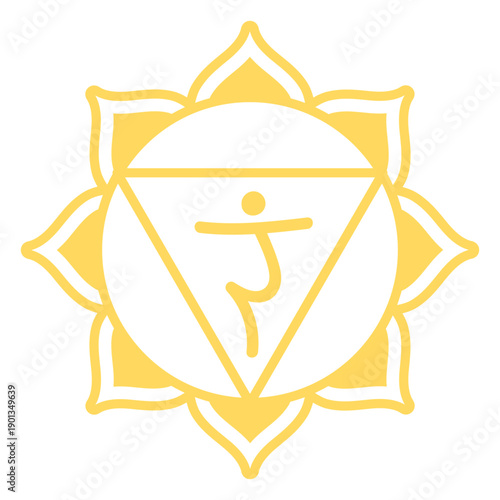 Solar plexus chakra symbol
