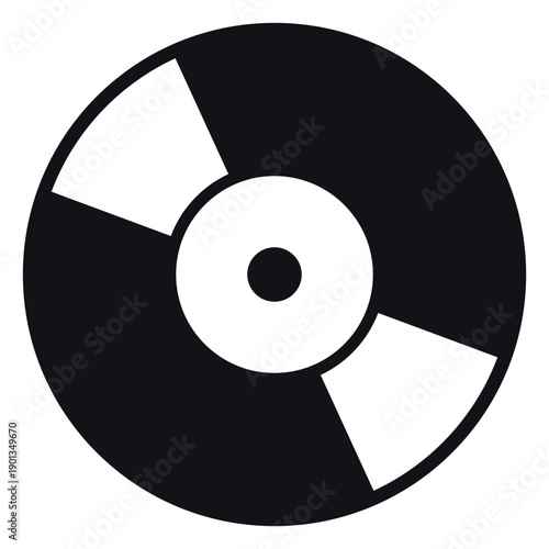 Record music silhouette