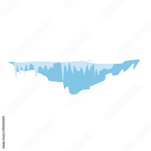 Snow icicles icon