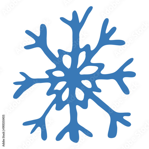 Pattern crystal snowflake sticker