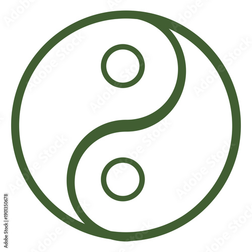 Yin and yang icon