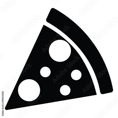 Simple pizza slice icon