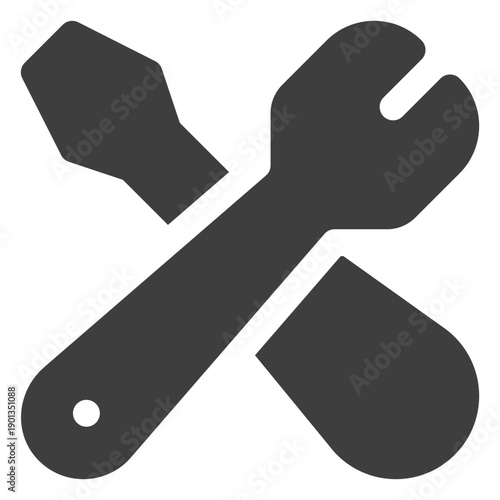 Wrench and screwdriver icon