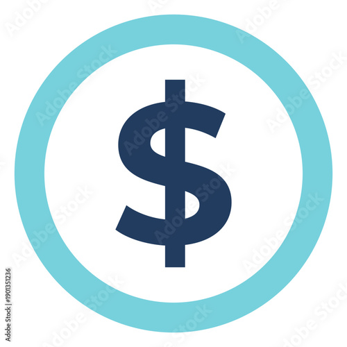 Marketing dollar sign icon
