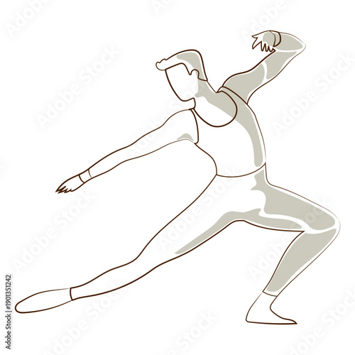 Ballet dancer posture t shirt leggins vector ballet