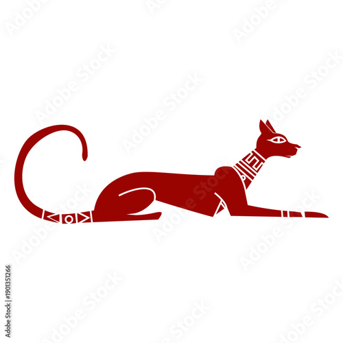 Cat muzzle tail ear pattern detailed silhouette animal