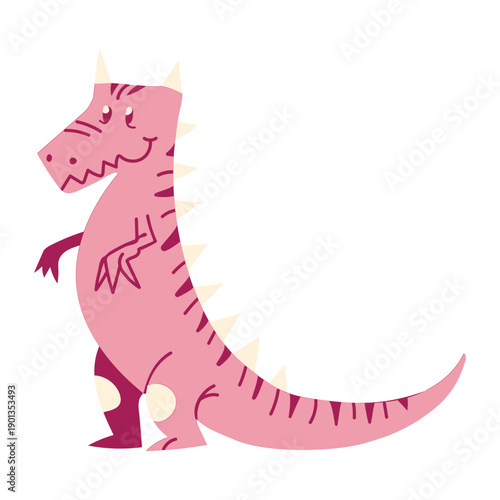 Dinosaur standing cartoon