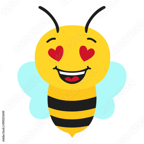 Bee enamoured muzzle head flat