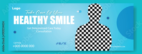 Digital Health Care Marketing Banner Template. Hospital & Clinic Advertising Design Concept. Clean Medical Service Promotional Poster. Healthcare Website Hero Banner Design.	
