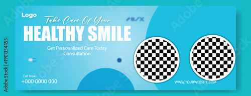 Digital Health Care Marketing Banner Template. Hospital & Clinic Advertising Design Concept. Clean Medical Service Promotional Poster. Healthcare Website Hero Banner Design.	
