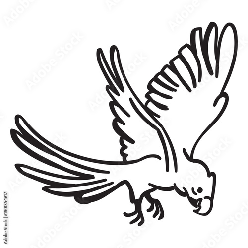 Another parrot character stroke