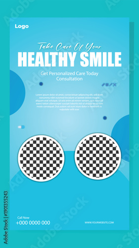 Digital Health Care Marketing Banner Template. Hospital & Clinic Advertising Design Concept. Clean Medical Service Promotional Poster. Healthcare Website Hero Banner Design.	
