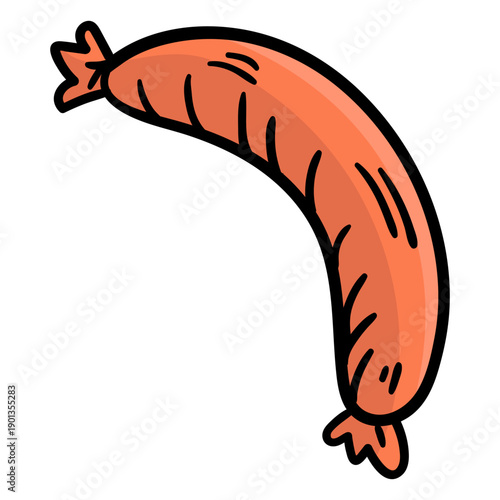 Hand drawn germany sausage
