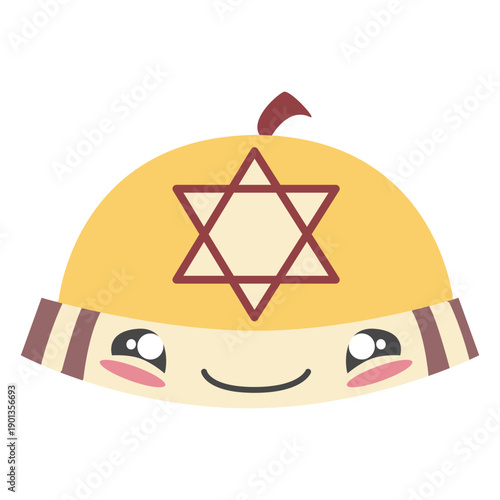 Hanukkah kippah cute color