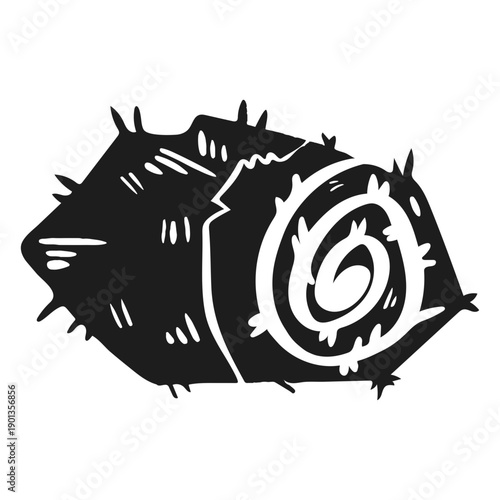 Farm hay bale single