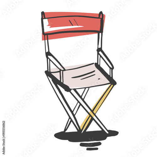 Drawn director chair