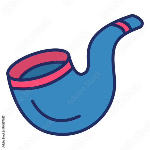 Pirate smoke pipe flat