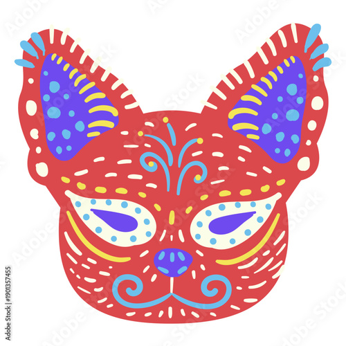 Mexican cat sculpture