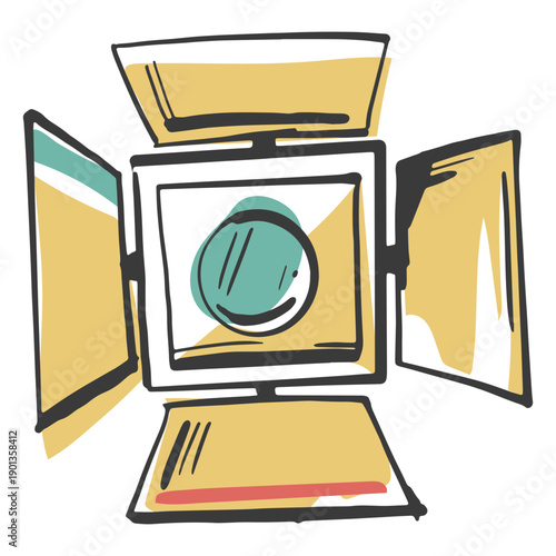 Camera action lights element