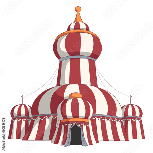 Circus tents round roof