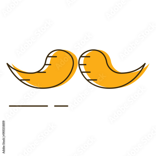 Icon moustache