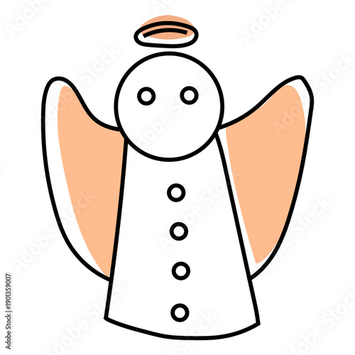 Angel nimbus wing flat