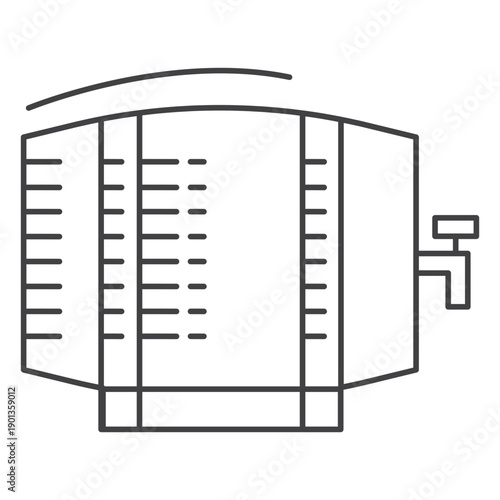 Icon stroke keg beer