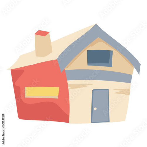 Simple house chimney