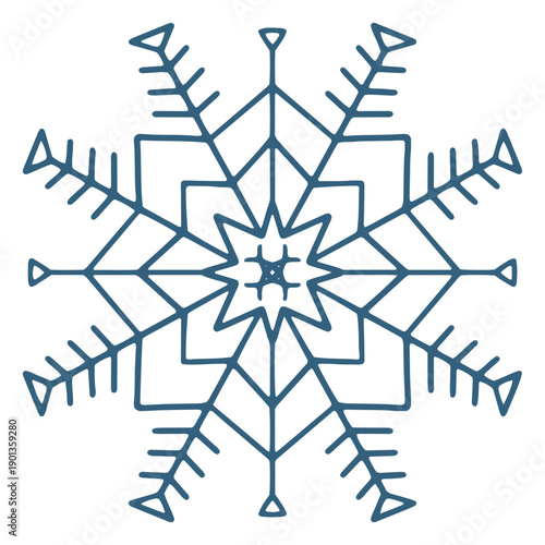 Pretty snowflake symbol