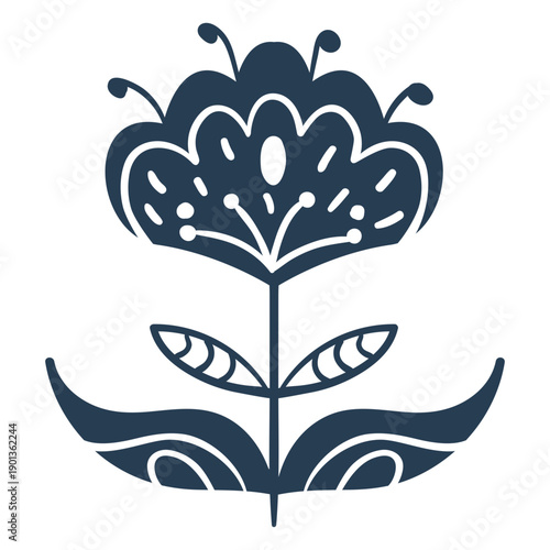 Scandinavian awesome plant blue