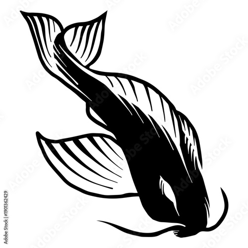 Koi fish asian tattoo