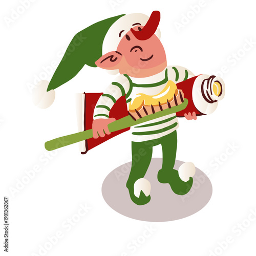 Elf brush tube isometric