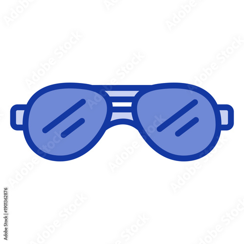 Aviator sunglasses flat