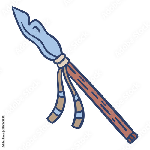 Arctic spear illustration