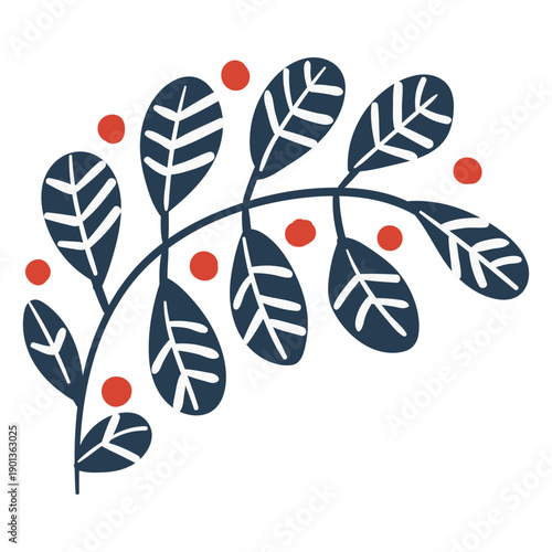 Cute scandinavian leaves
