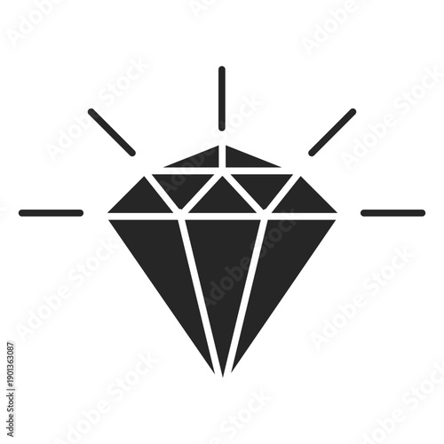 Shiny diamond crystal