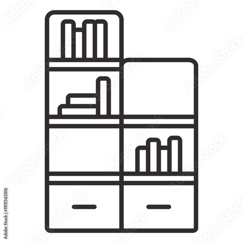 Home bookshelf stroke