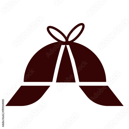 Deerstalker cap silhouette