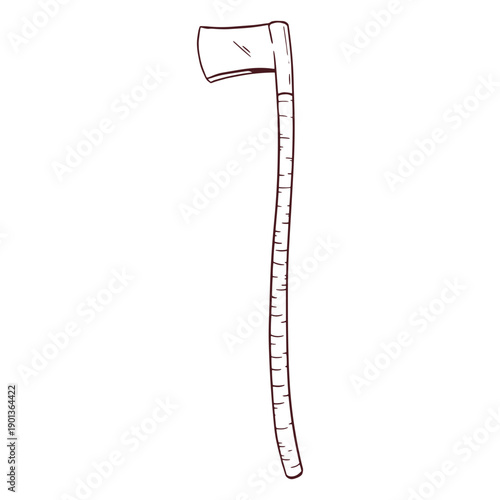 Axe hand drawn