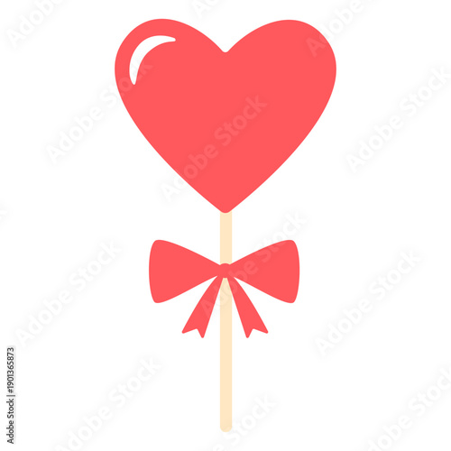 Hearts lollipop bow color