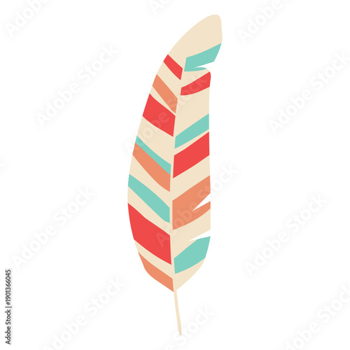 Half stripes feather element