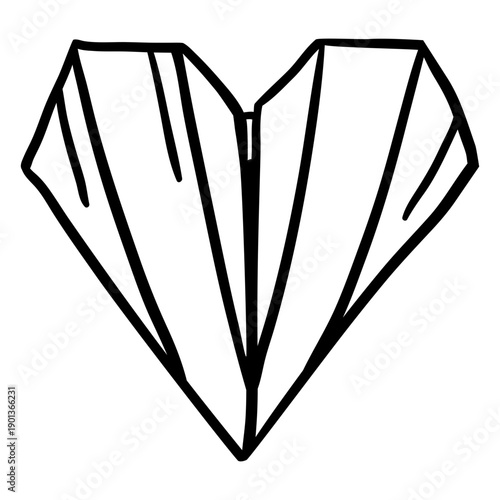 Origami heart stroke