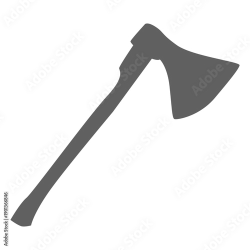 Big axe silhouette