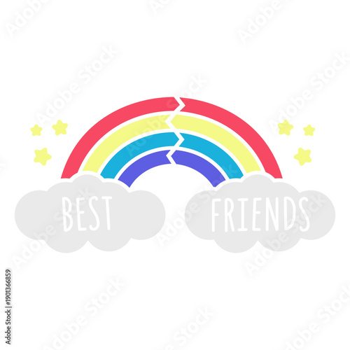 Best friends rainbow
